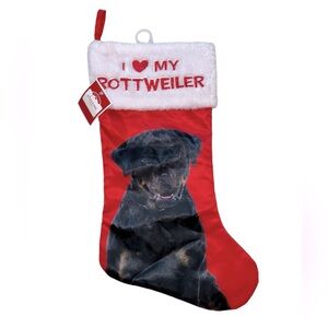 Rottweiler "I Love My Rottweiler" Christmas Holiday Stocking